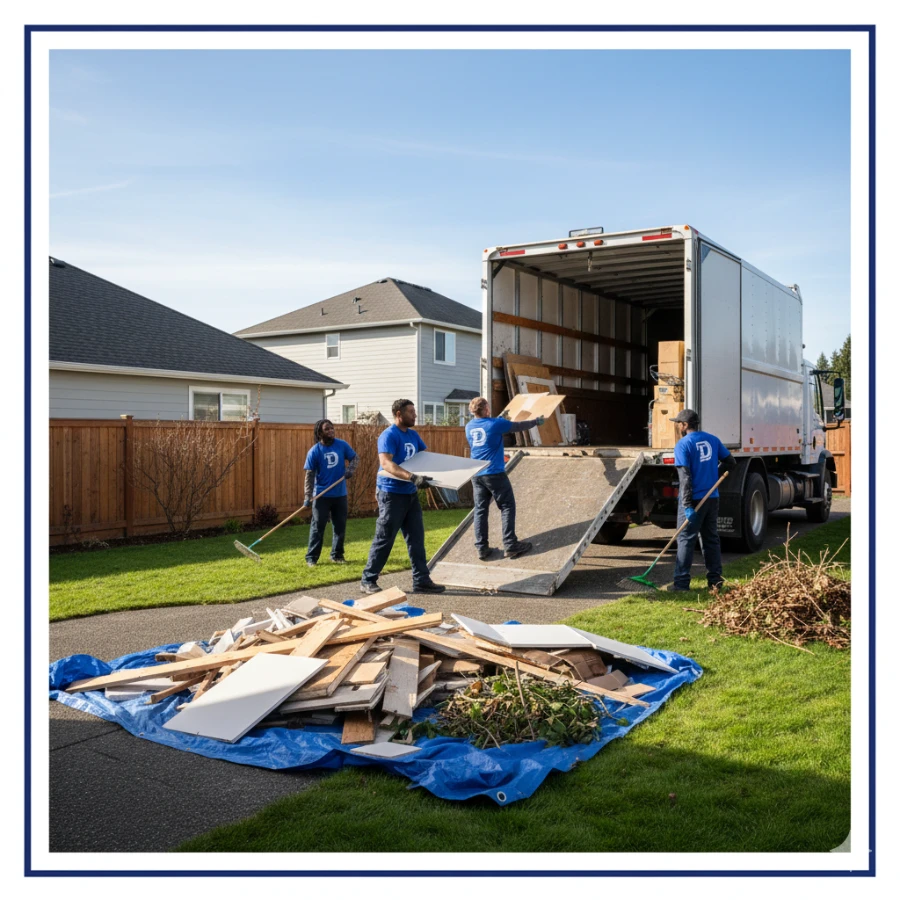 Home 7 Construction and yard debris removal in Beaverton Oregon