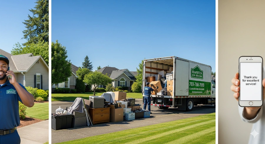 Home 14 Beaverton junk removal team on site